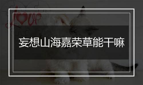 妄想山海嘉荣草能干嘛