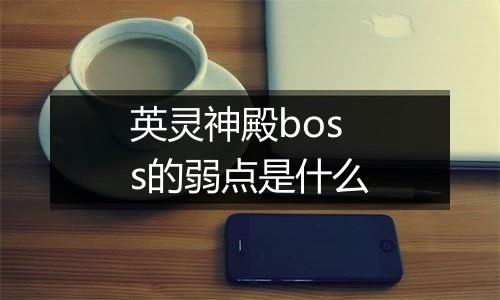 英灵神殿boss的弱点是什么