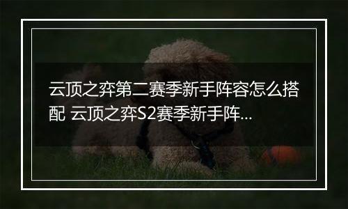 云顶之弈第二赛季新手阵容怎么搭配 云顶之弈S2赛季新手阵容搭配攻略
