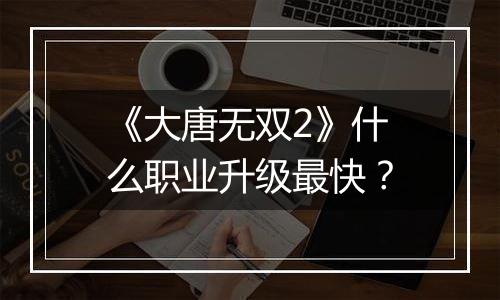 《大唐无双2》什么职业升级最快？