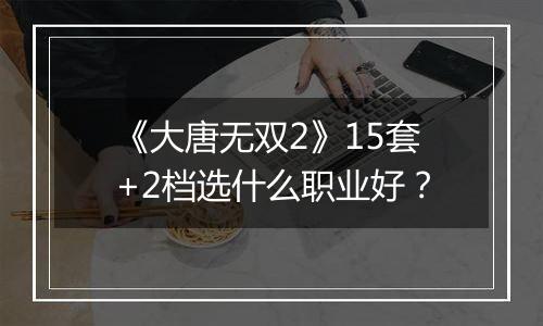 《大唐无双2》15套+2档选什么职业好？