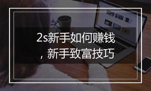 2s新手如何赚钱，新手致富技巧