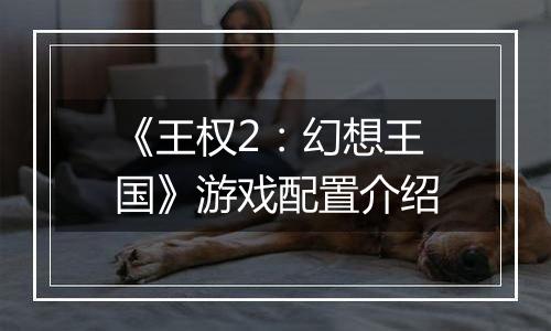 《王权2：幻想王国》游戏配置介绍
