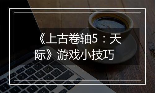 《上古卷轴5：天际》游戏小技巧