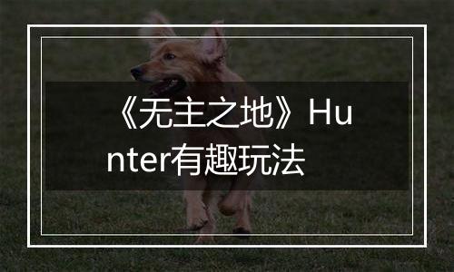 《无主之地》Hunter有趣玩法