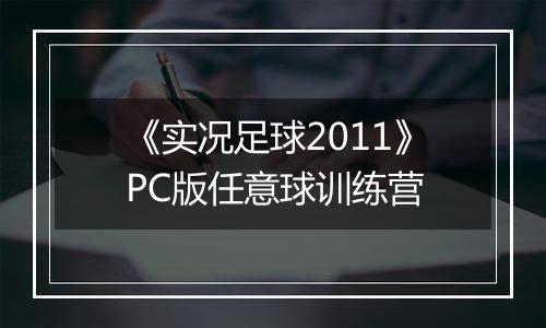 《实况足球2011》PC版任意球训练营