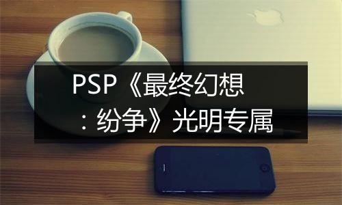 PSP《最终幻想：纷争》光明专属