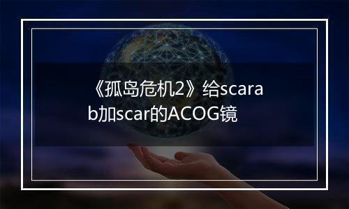 《孤岛危机2》给scarab加scar的ACOG镜