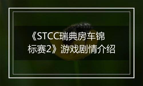 《STCC瑞典房车锦标赛2》游戏剧情介绍