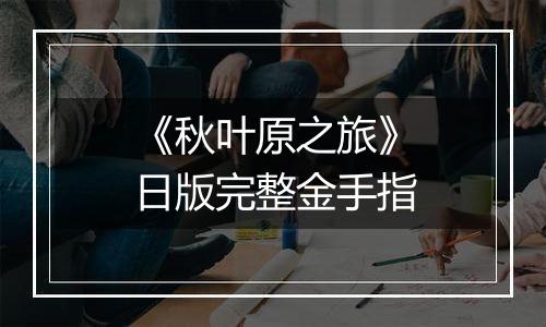 《秋叶原之旅》日版完整金手指