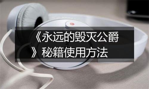 《永远的毁灭公爵》秘籍使用方法