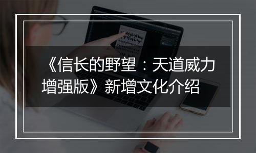 《信长的野望：天道威力增强版》新增文化介绍