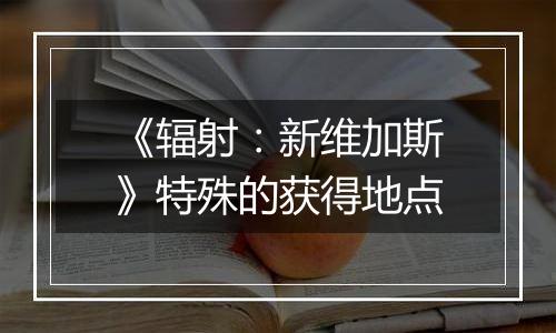 《辐射：新维加斯》特殊的获得地点