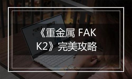 《重金属 FAKK2》完美攻略
