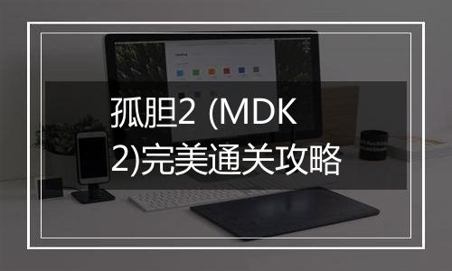 孤胆2 (MDK2)完美通关攻略
