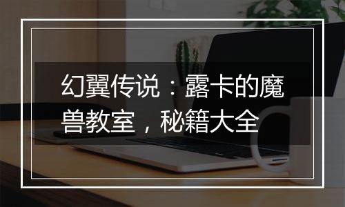 幻翼传说：露卡的魔兽教室，秘籍大全