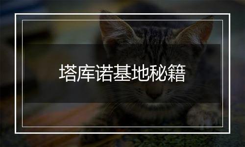 塔库诺基地秘籍