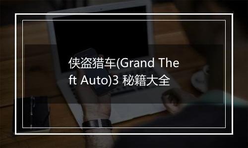 侠盗猎车(Grand Theft Auto)3 秘籍大全