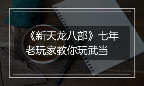 《新天龙八部》七年老玩家教你玩武当