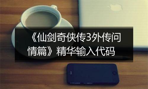 《仙剑奇侠传3外传问情篇》精华输入代码