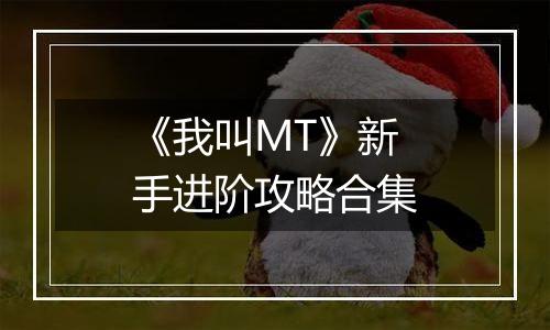 《我叫MT》新手进阶攻略合集