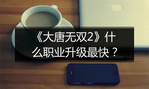 《大唐无双2》什么职业升级最快？