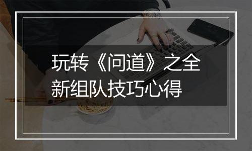 玩转《问道》之全新组队技巧心得