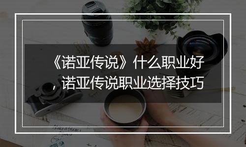《诺亚传说》什么职业好，诺亚传说职业选择技巧