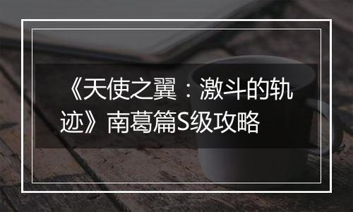 《天使之翼：激斗的轨迹》南葛篇S级攻略