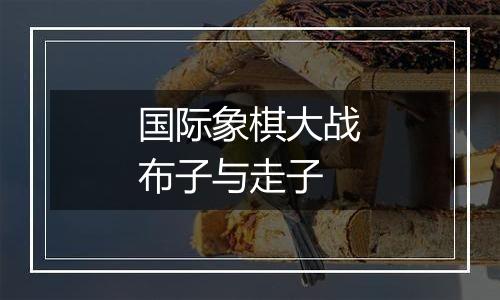 国际象棋大战布子与走子