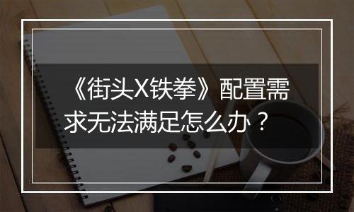 《街头X铁拳》配置需求无法满足怎么办？