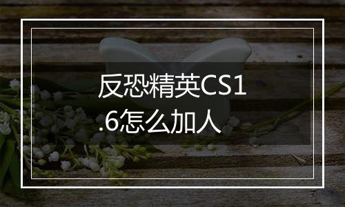 反恐精英CS1.6怎么加人