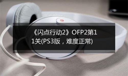 《闪点行动2》OFP2第11关(PS3版，难度正常)