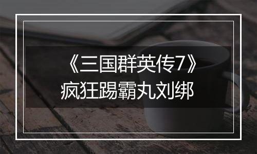 《三国群英传7》疯狂踢霸丸刘绑