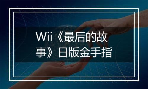 Wii《最后的故事》日版金手指