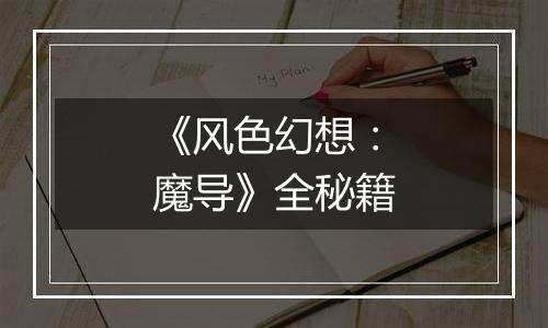 《风色幻想：魔导》全秘籍