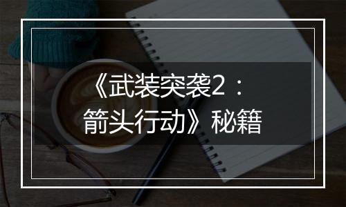 《武装突袭2：箭头行动》秘籍