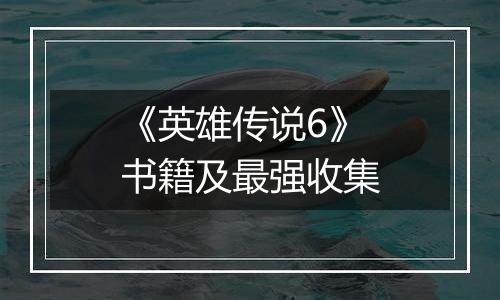 《英雄传说6》书籍及最强收集