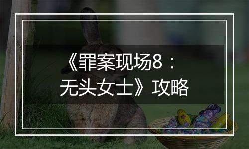 《罪案现场8：无头女士》攻略