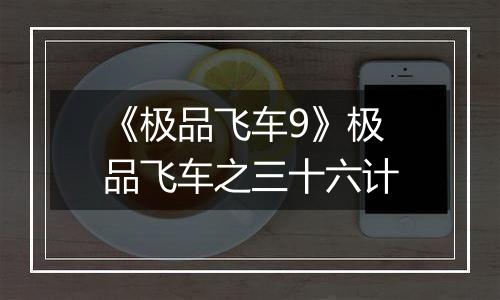 《极品飞车9》极品飞车之三十六计