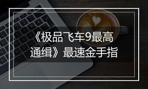《极品飞车9最高通缉》最速金手指