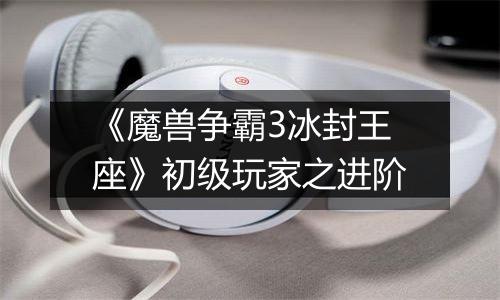 《魔兽争霸3冰封王座》初级玩家之进阶