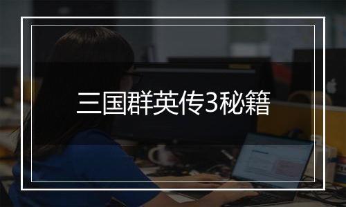 三国群英传3秘籍