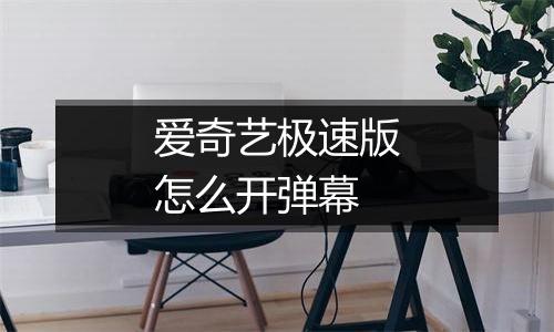 爱奇艺极速版怎么开弹幕