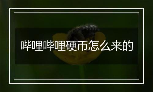 哔哩哔哩硬币怎么来的