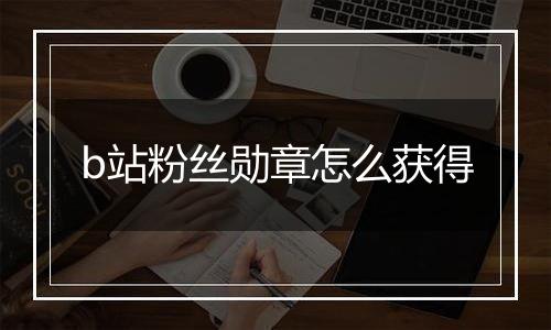 b站粉丝勋章怎么获得