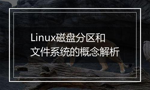 Linux磁盘分区和文件系统的概念解析